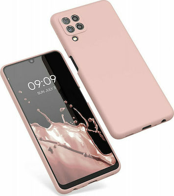 KWmobile Rubber Umschlag Rückseite Silikon Dusky Pink Matt (Galaxy A22 4G) 55500.52