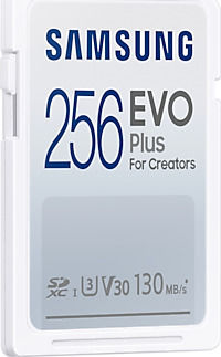 Samsung Evo Plus SD (2021) SDXC 256GB Class 10 U3 V30 UHS-I