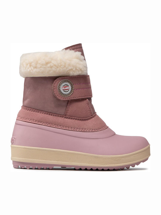 Elfo Kids Snow Boots with Velcro Pink