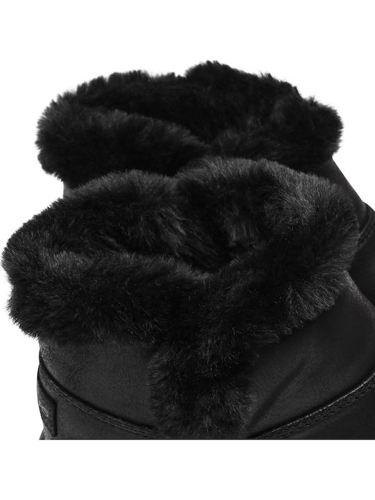 On The Go Joy Women's Ankle Boots with Fur Black