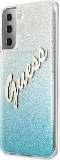 Guess Glitter Gradient Script Back Cover Πλαστικό Πολύχρωμο (Galaxy S21 Ultra 5G)