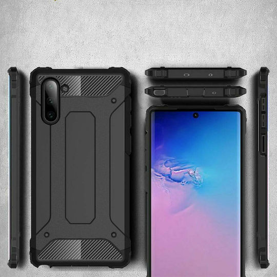 Hurtel Hybrid Armor Back Cover Plastic Durable Black (Galaxy A32 4G)