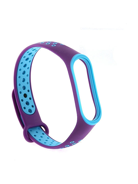 Hurtel Dots Strap Silicone with Pin Purple (Mi Band 3/Mi Smart Band 4)