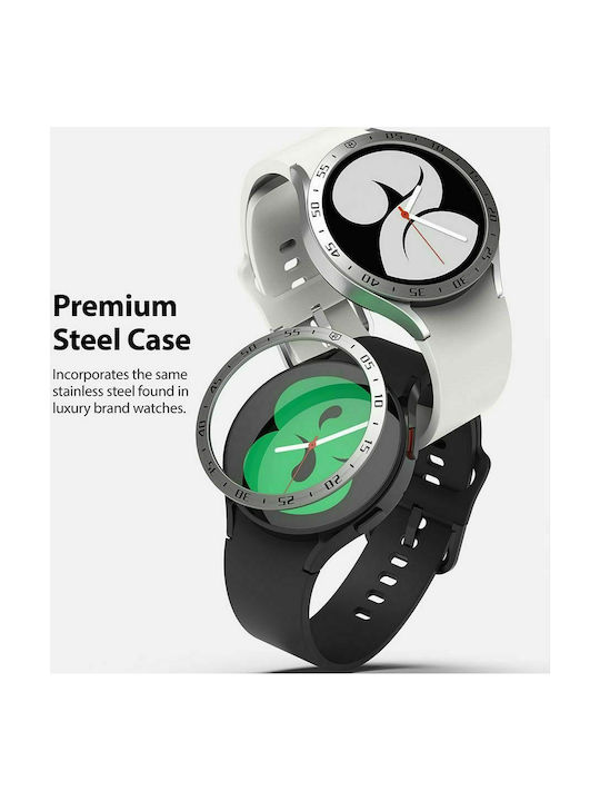Ringke Bezel Styling σε Ασημί χρώμα για το Galaxy Watch 4 44mm