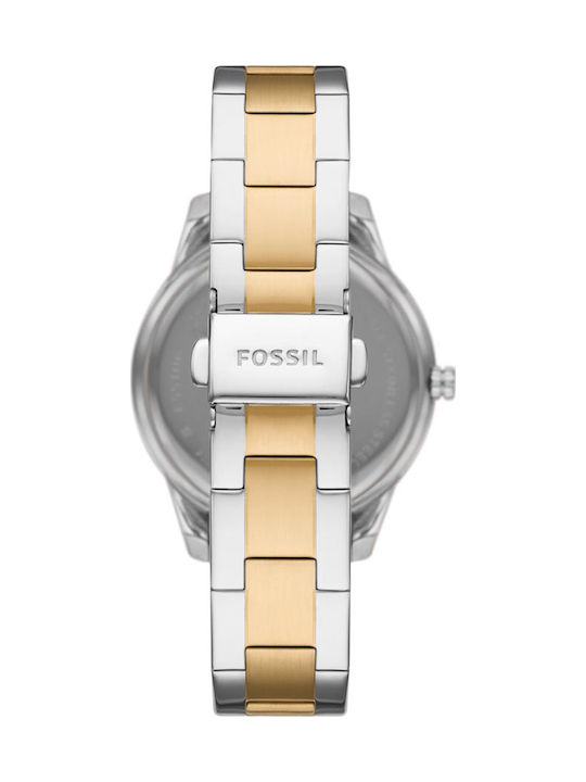 Fossil Stella Uhr Chronograph mit Gold Metallarmband