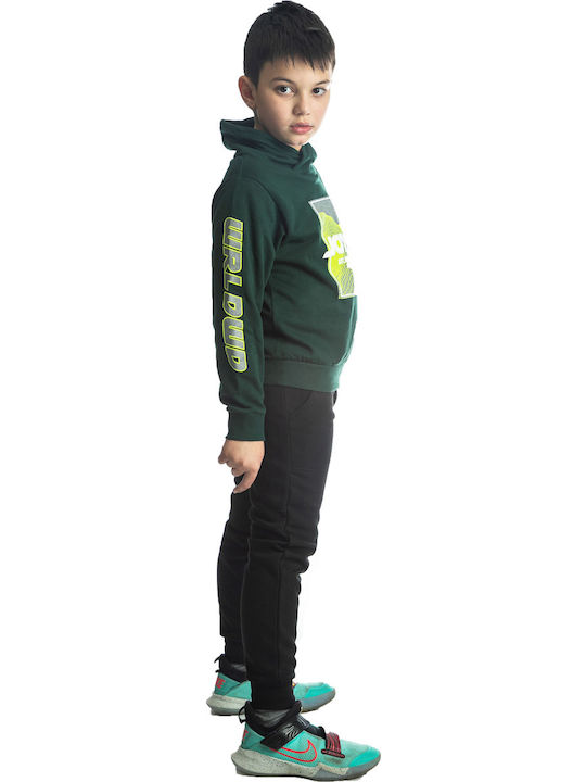 Joyce Kids Sweatpants Set Green 2pcs / 2pcs