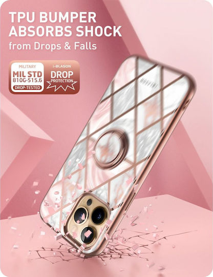 Supcase I-Blason Cosmo Snap Back Cover Σιλικόνης Marble Pink (iPhone 13 Pro Max)