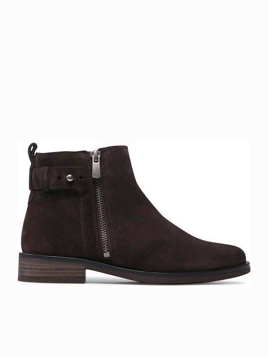 Clarks Memi Lo Ankle Boots Καφέ Clarks Memi Lo Ankle Boots Καφέ