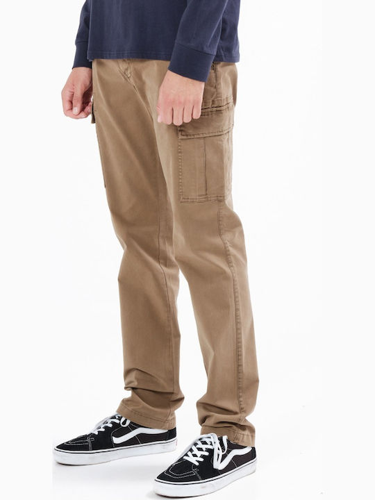 Trousers Cargo Elastic in Regular Fit tobacco