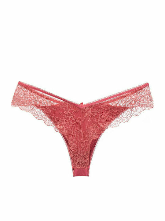 Dreams by Joyce Women's Brazil with Lace Burgundy