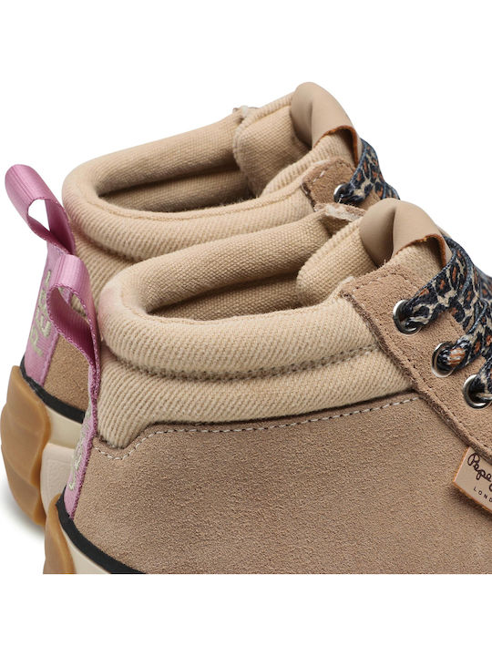 Woking Urban Pentru Femei Flatforms Tip Botine Bej