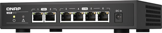 QNap QSW-2104-2T Unmanaged L2 Switch με 6 Θύρες Ethernet
