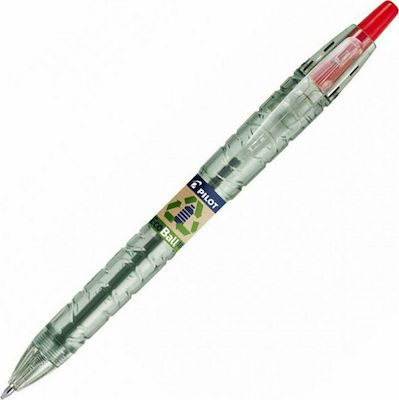 Pilot Στυλό Ballpoint 1.0mm με Κόκκινο Mελάνι Ecoball B2P