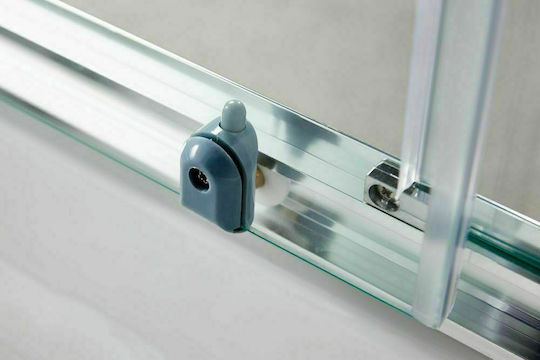 Tema Shower Screen with Sliding Door 160x180cm Serigrafato