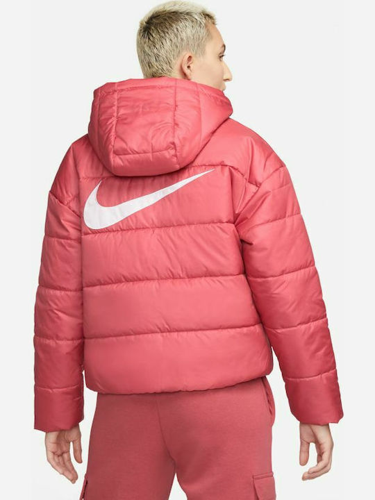 Nike Sportswear Women's Short Puffer Jacket for Winter with Hood