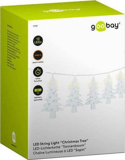 10 Lights LED 1.3m. Warm White in String 1pcs