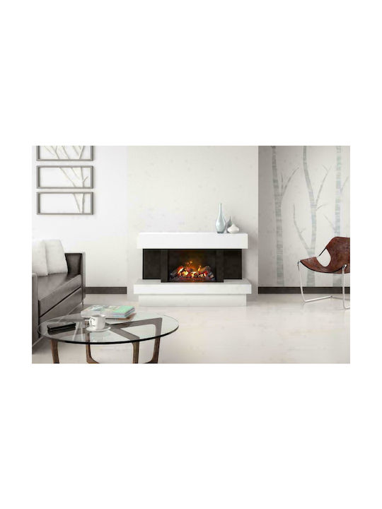 Dimplex Cassette 400/600 Επιδαπέδιο Ηλεκτρικό Τζάκι 125W 41x18cm Μαύρο
