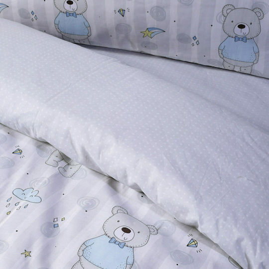 Das Home 4764 Set Kids Duvet Cover Single with Pillowcase Cotton 160x240cm