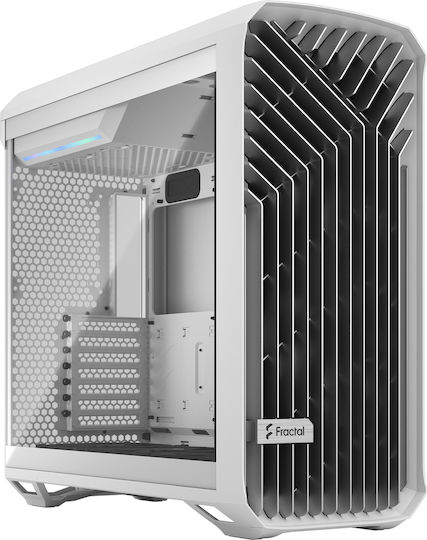 Fractal Design Torrent Gaming Midi Tower Computer Case with Side Window White TG Clear