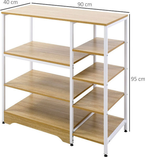 Bücherregal Beige 90x40x95cm