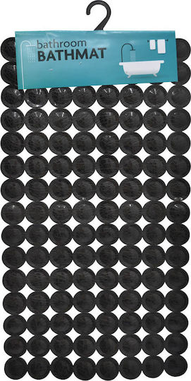 Ankor Bathtub Non-slip with Suction Cups Black 36x68εκ.