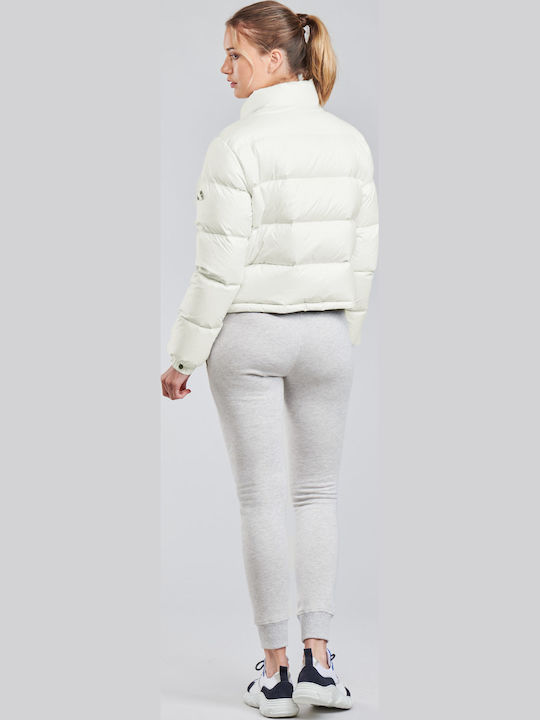 Alpine Luxe Down Kurz Damen Puffer Jacke für Winter Weiß