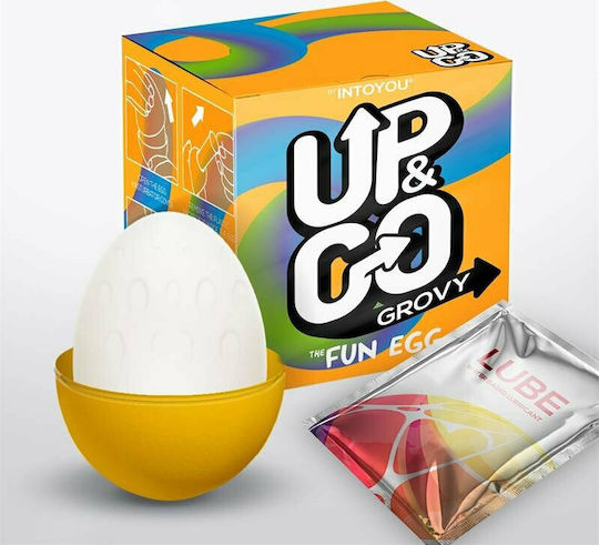 IntoYou Up & Go Grovy The Fun Egg Masturbator Yellow