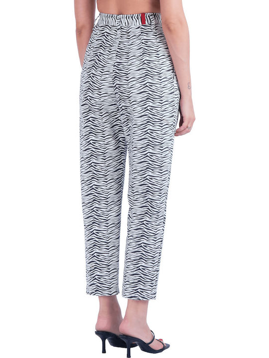 Salt & Pepper Jeans Marcella Ψηλόμεσο Γυναικείο Jean Παντελόνι Λευκό