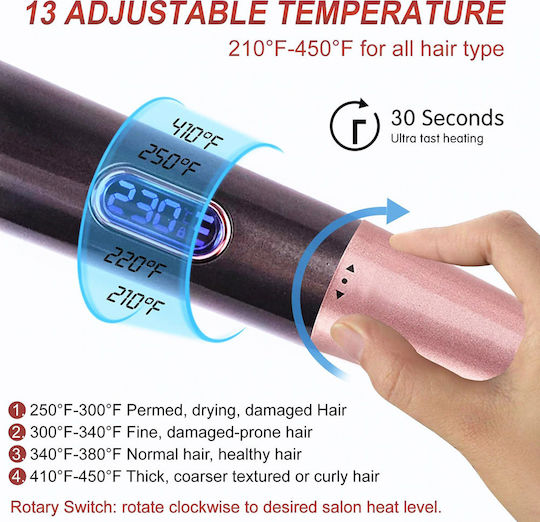 Kemei Hair Curling Iron 20mm 50W 000.230.5796