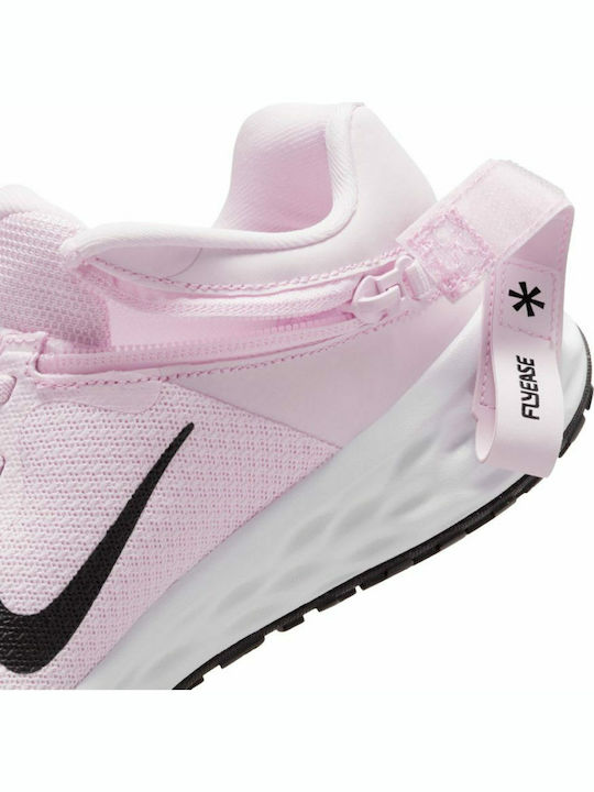 Revolution Revolution 6 FlyEase Kids Sports Shoes Running with Hoop & Loop Closure Pink Foam / Black