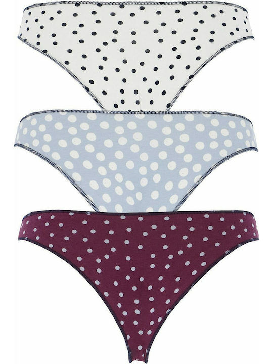 Women's Slip 3Pack Light Blue/Purple/Ciel