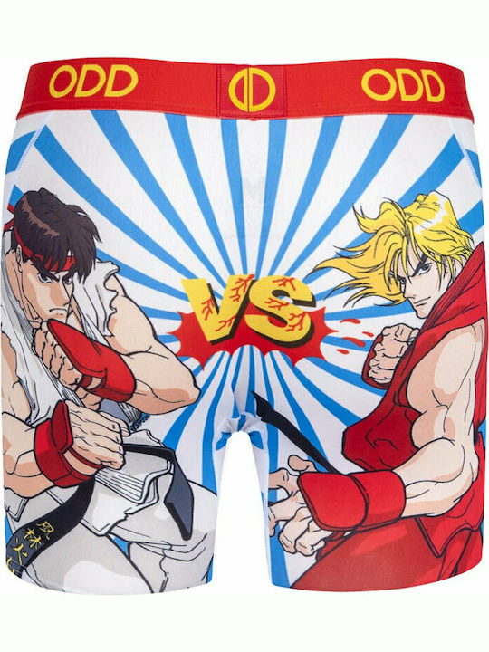 Odd Sox X Street Fighter Ryu Vs Ken Men's Boxer Multicolour with Patterns