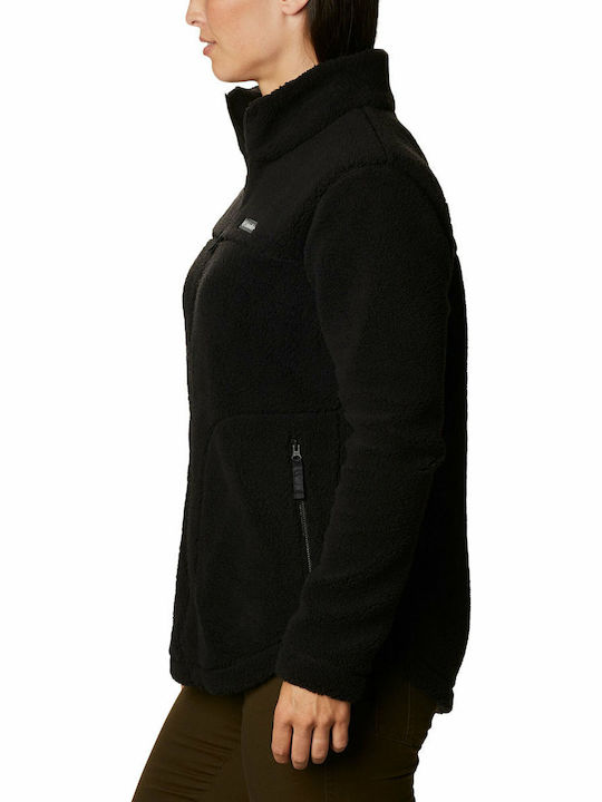 West Bend Full Short Women's Cardigan with Zipper Black