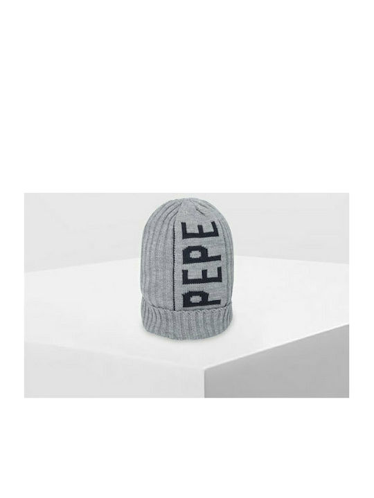 Pepe Jeans Fabio Knitted Beanie Cap Grey Marl