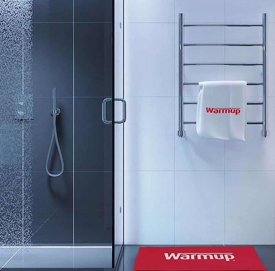 Warmup 8 Bar Ladder - Round Polished Ηλεκτρική Πετσετοκρεμάστρα 100W 80x53cm Ασημί