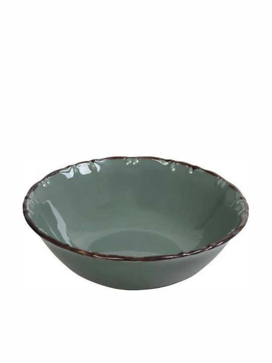 Espiel Liana Porcelain Salad Bowl Green 16x16cm 6pcs