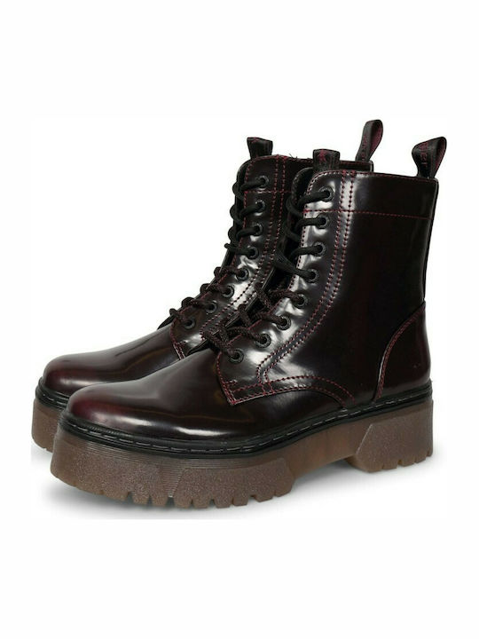 Wrangler Piccadilly Hi Polished Boots Burgundy WL12581A-090