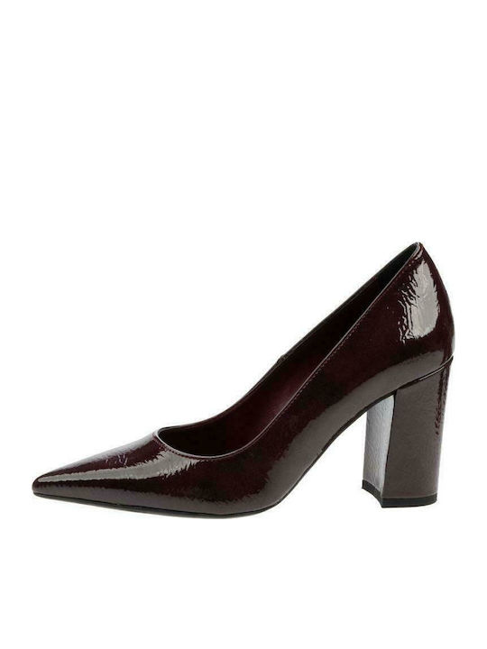Sante Patent Leather Burgundy High Heels