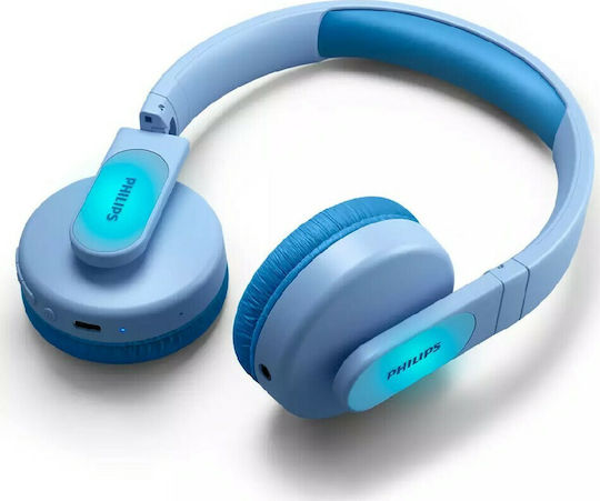 Philips TAK4206 Kabellos / Kabelgebunden Kinder Am Ohr Kopfhörer mit 28 Stunden Betriebszeit und Quick Charge Blau