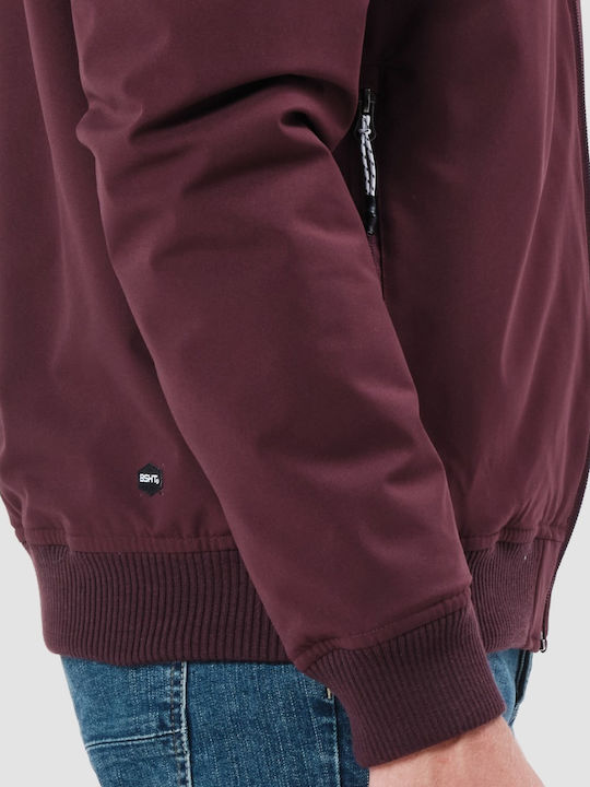 Jacket Bomber Waterproof and Windproof Bordeaux / Navy
