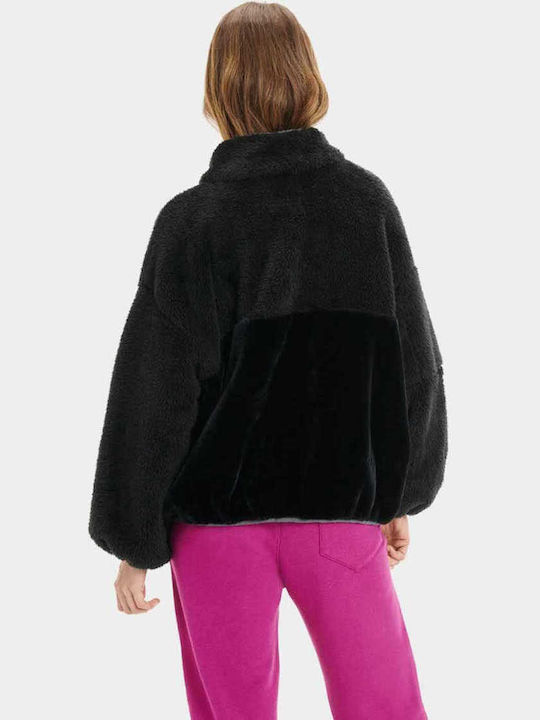 Ugg Australia Fleece Damen Jacke in Schwarz Farbe