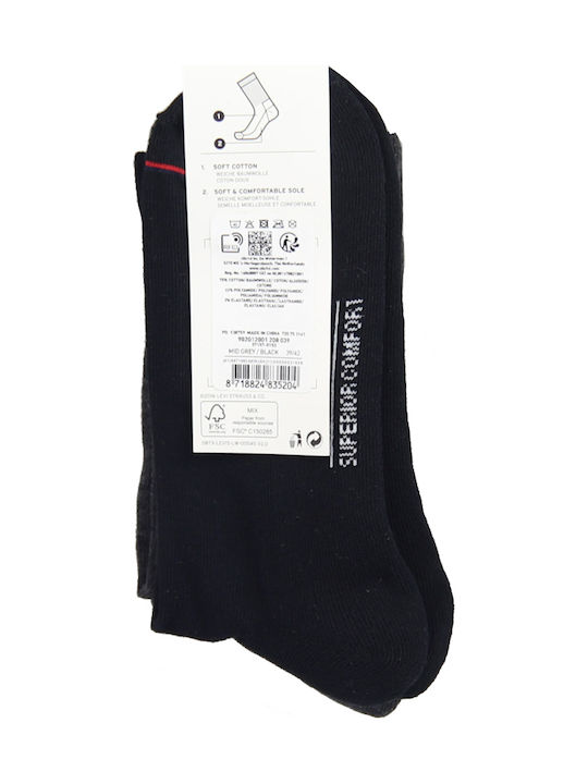 Levi's Cut Logo Solid Color Socks Multicolour 2Pack