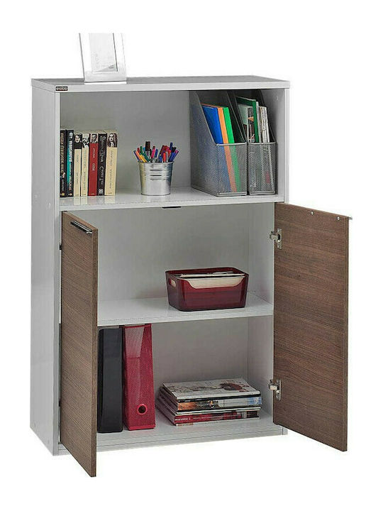 Kabinett Büro Καρυδί / Λευκό 76x34x111cm