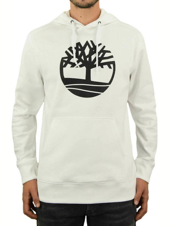 Sweatshirt with Hood White