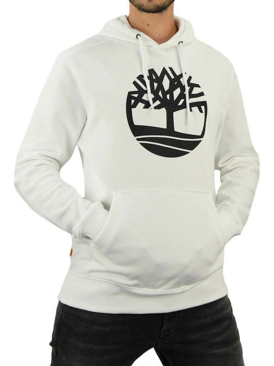 Sweatshirt with Hood White