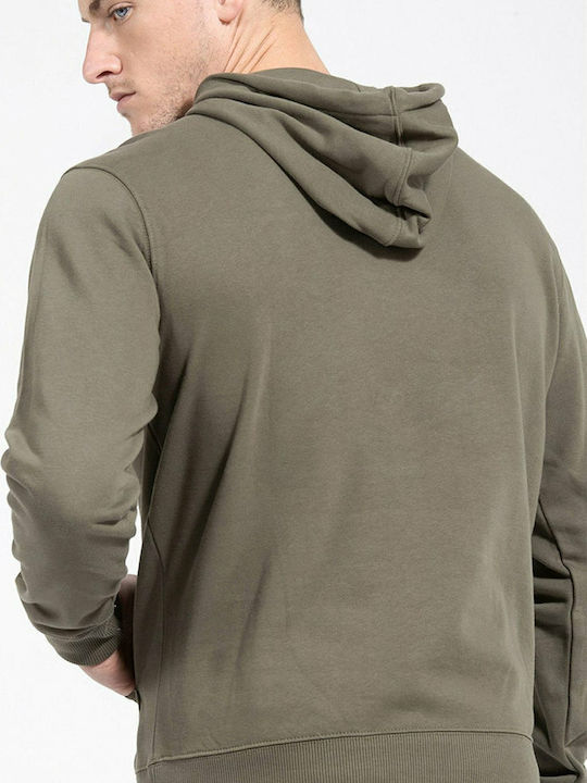 Sweatshirt with Hood Khaki