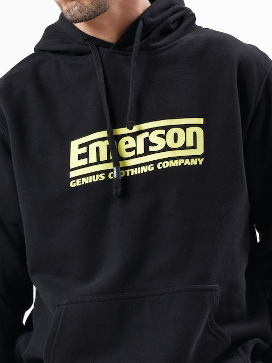 212.EM20.05 Sweatshirt mit Kapuze Schwarz