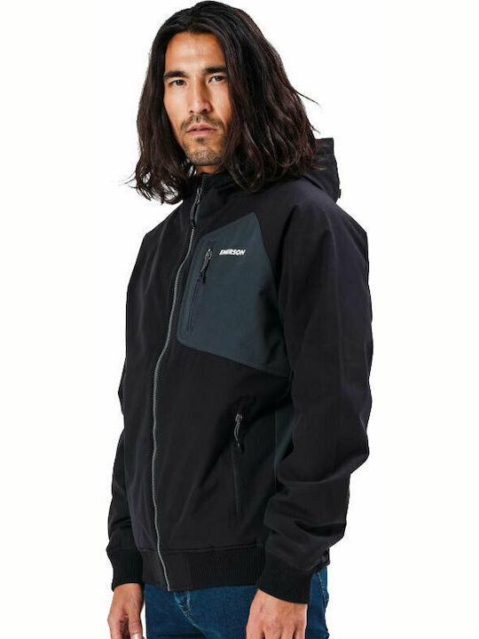 Winter Jacket Bomber Waterproof and Windproof Black Ebony