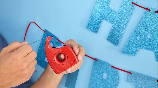 Tesa Abroller ohne Klebeband 57444 1Stück Rot 57444-00001-01