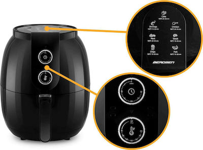 Berdsen 365000 Air Fryer 3.6lt Μαύρο